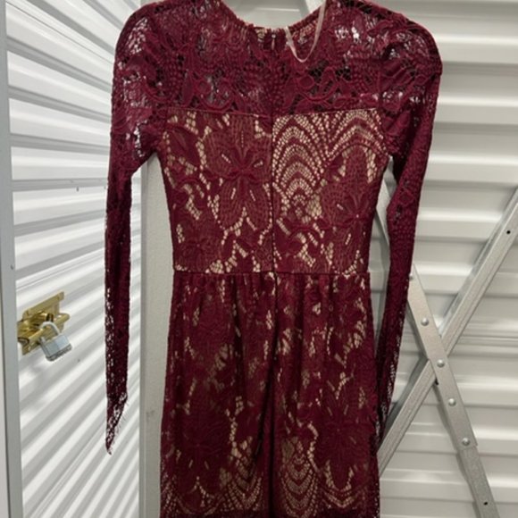 Love, Fire (Nordstrom) Red Lace Cocktail Dress - Picture 2 of 2